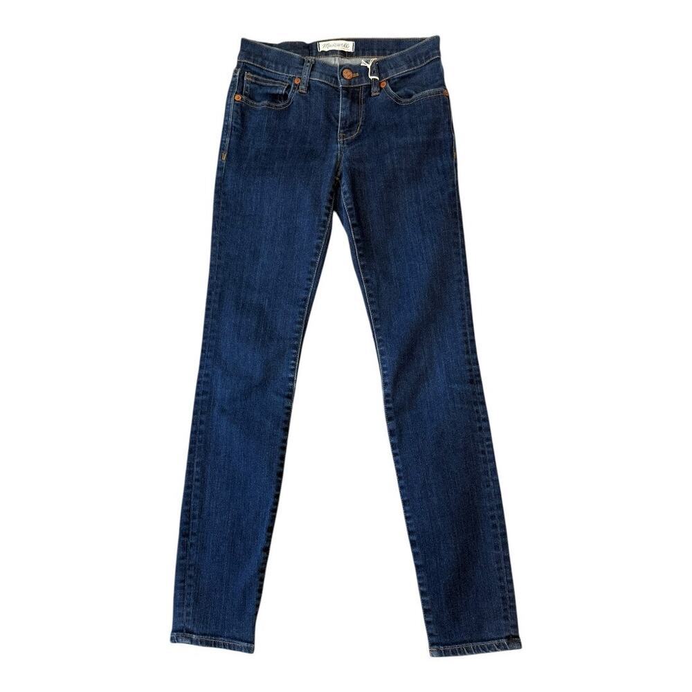 Madewell Women's Skinny Skinny Jeans Size‎ 2 (25) Blue Dark Wash Stretch Denim